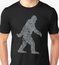 Gone Squatchin in Grunge Distressed Style Unisex T-Shirt