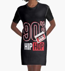 90s Hip Hop Graphic T-Shirt Dress