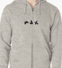 Three Hobbies Zipped Hoodie