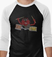"Animal" The Crazy Drummer of the Muppet Show Baseball ¾ Sleeve T-Shirt