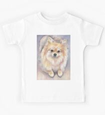 Pomeranian Watercolor Kids Tee