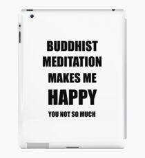 Buddhist Meditation Lover Fan Funny Gift Idea Hobby iPad Case/Skin