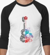 UKULELE TATOUAGE POLYNESIEN HIBUSCUS Men's Baseball ¾ T-Shirt