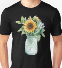 Sunshine Hippie Sunflower Vase - sunflower - Gift For Women | men Unisex T-Shirt