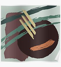 Warm coldness abstract Poster