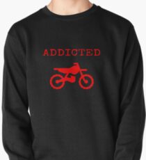 Addicted To Dirtbike Motocross Motorbike Dirt Bike Gifts Pullover Sweatshirt