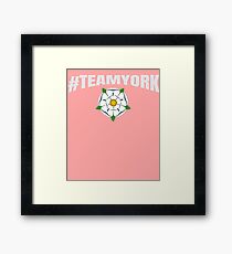 #TEAMYORK War of the Roses York Rose / Yorkist and Ricardian Framed Print