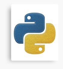 Python Programmer Logo Canvas Print