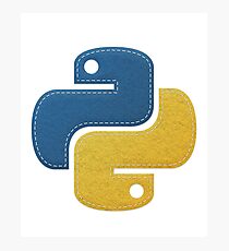 Python Programmer Logo Photographic Print