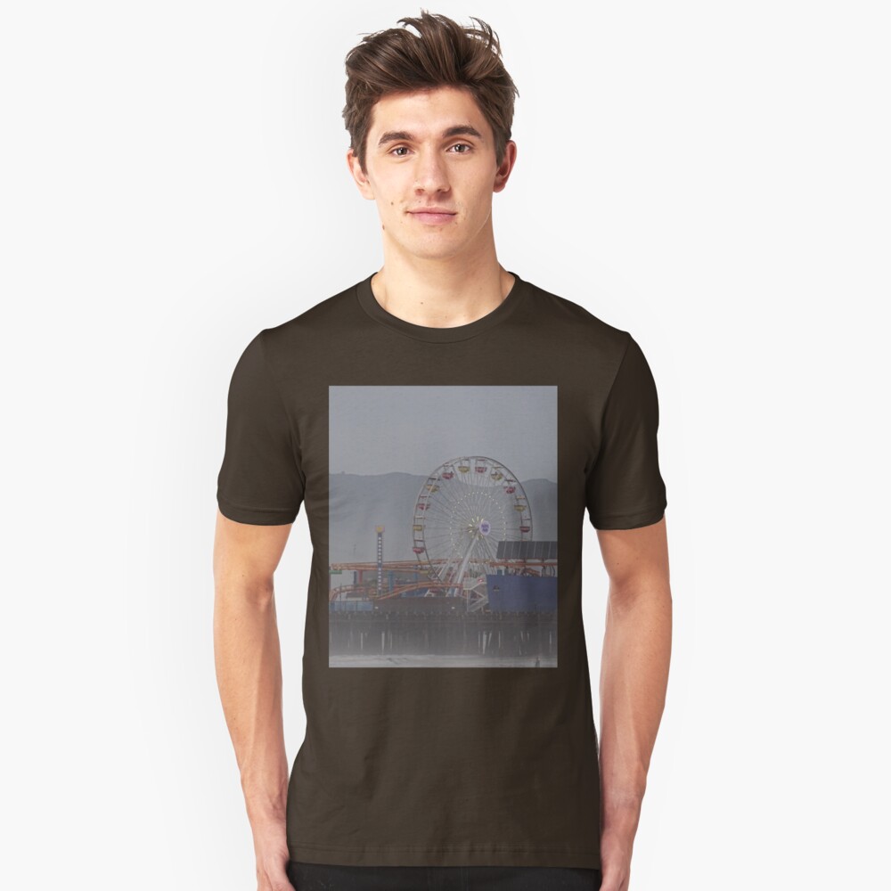 Santa Monica Pier 2 Slim Fit T-Shirt
