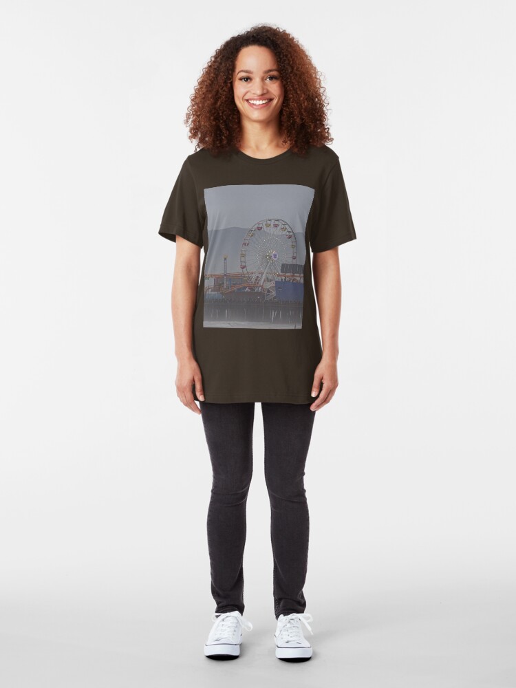 Alternate view of Santa Monica Pier 2 Slim Fit T-Shirt