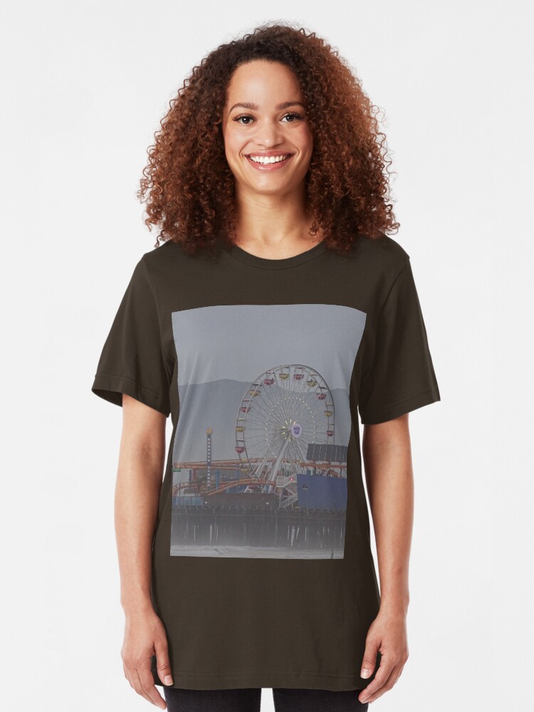 Alternate view of Santa Monica Pier 2 Slim Fit T-Shirt