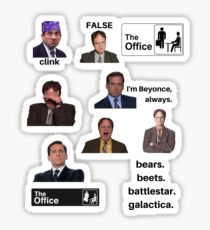 The Office Show set of 10, Sticker packs, Sticker Bundles, Sticker Collections, Quotes, Gifts, Presents, Office Memes, Cool, Good vibes Sticker