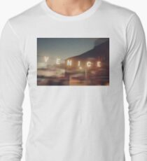 Venice Beach, vintage, oceanside, people, beach photography, California photography Long Sleeve T-Shirt