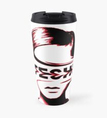 Taza de viaje Musica Techno - Rojo