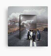 Unternehmenslustige Pinguine Leinwanddruck