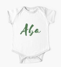 Aba Short Sleeve Baby One-Piece