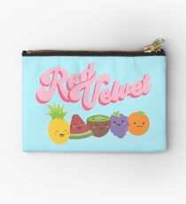 Red Velvet Zipper Pouch