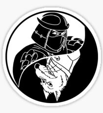 TMNT - Yin Yang - Shredder & Splinter 04 - White Sticker