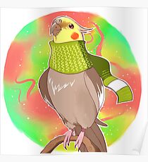 Autumn Cockatiel Poster