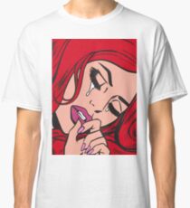 Red Hair Crying Comic Girl Classic T-Shirt