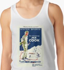 Camisetas de tirantes para hombre Esquí de deportes de invierno en el Hermitage, Mount Cook, Nueva Zelanda