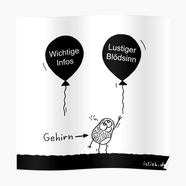 Praeferenz islieb Cartoon Poster