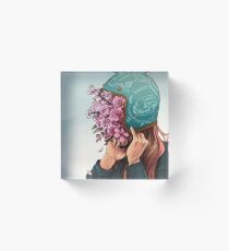 A Head full of Daisies and Daydreams - Women Who Ride Acrylic Block