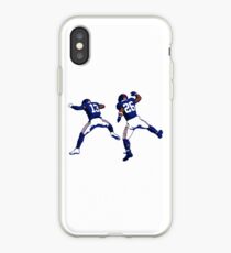 Odell Beckham Jr and Saquon Barkley Cartoon iPhone Case