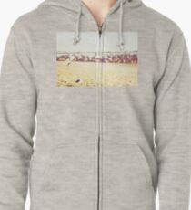 Venice Beach, palm trees, vintage, oceanside, people, beach photography, California photography, California Wall Art Zipped Hoodie