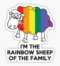 I'm The Rainbow Sheep Of The Family T-Shirt Sticker
