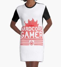 HARDCORE GAMER Graphic T-Shirt Dress