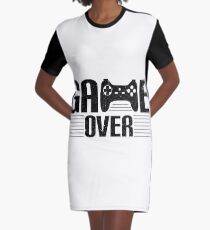 GAME OVER Graphic T-Shirt Dress