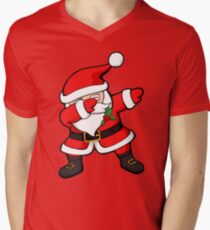 Dabbing Santa Claus Christmas Dab Men's V-Neck T-Shirt