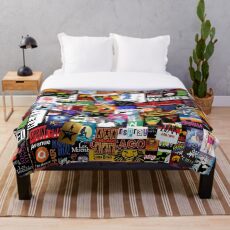 Musicals Collage II Throw Blanket