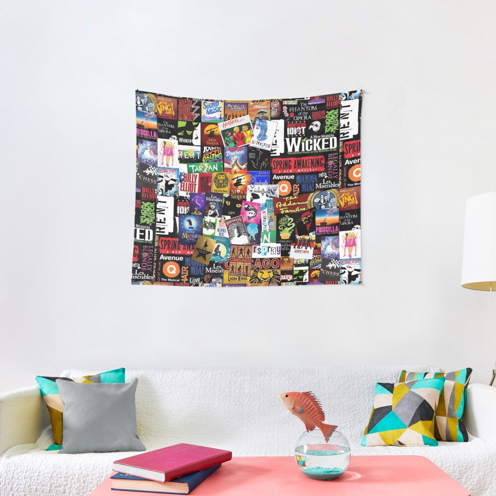 Musicals Collage II Tapestry