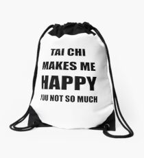 Tai Chi Lover Fan Funny Gift Idea Hobby Drawstring Bag