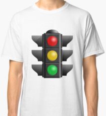 A traffic light with red, yellow and green lights Classic T-Shirt