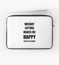 Weight Lifting Lover Fan Funny Gift Idea Hobby Laptop Sleeve