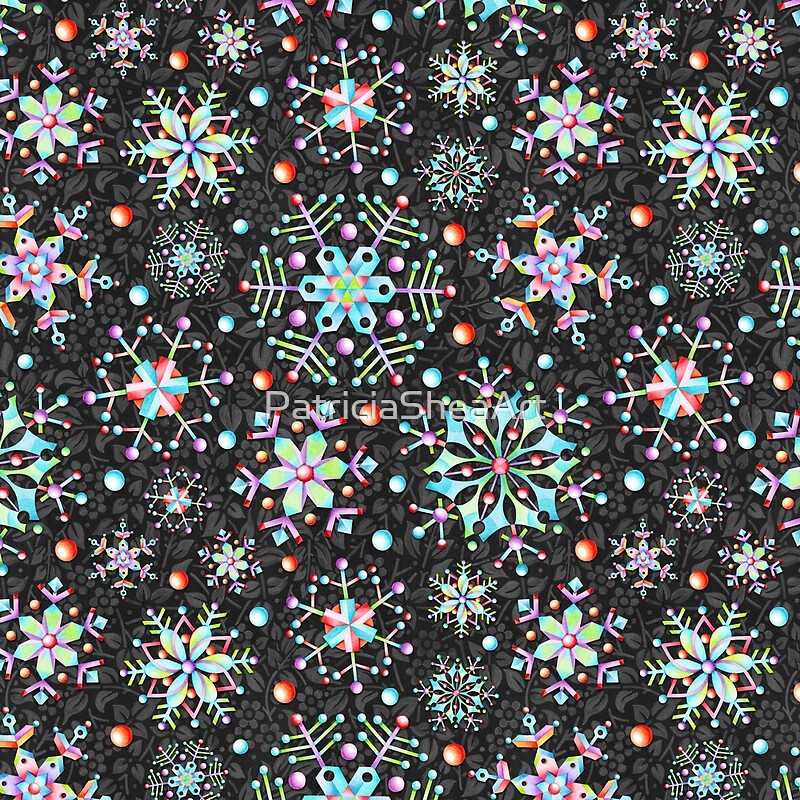 “Snowflake Kaleidoscope” by PatriciaSheaArt | Redbubble