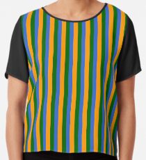 bert stripes Chiffon Top