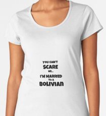 Bolivian Husband Wife Married Couple Funny Gift Idea Women's Premium T-Shirt