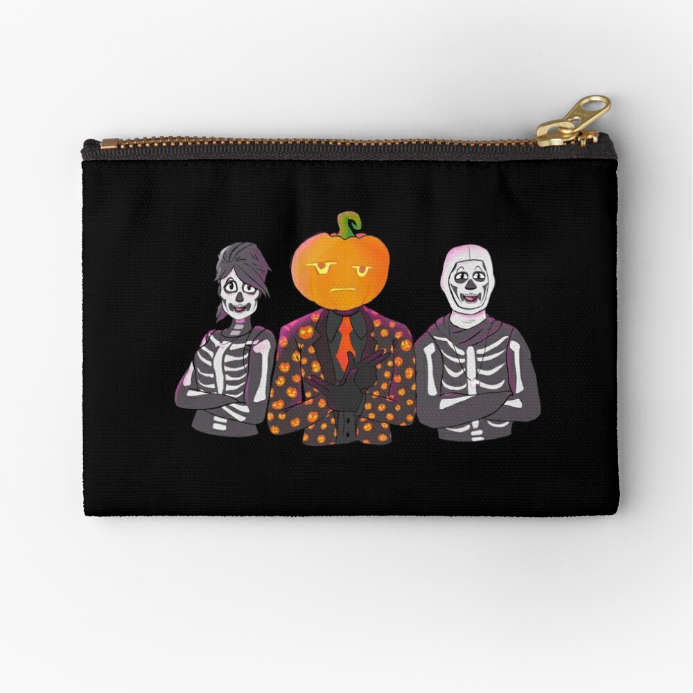 i m jack gourdon fortnite inspired halloween by sam buse studio pouch - jack gordon fortnite