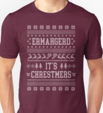 Ermahgerd, ugly christmas sweater, girl, ermahgerd stuff, funny meme ermahgerd, hilarious ermahgerd, irmagerd, oh my god, sarcastic ermahgerd Unisex T-Shirt