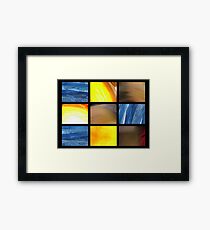 abstract polittico Framed Print