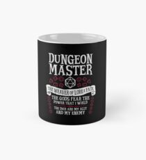 Taza Dungeon Master, The Weaver of Lore & Fate - Dungeons & Dragons (Texto blanco)