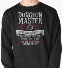 Dungeon Master, Der Weber der Erkenntnis & des Schicksals - Dungeons & Dragons (White Text) Sweatshirt