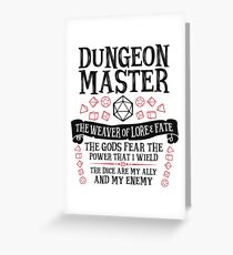 Tarjeta de felicitación Dungeon Master, The Weaver of Lore & Fate - Dungeons & Dragons (Texto negro)
