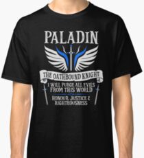 PALADIN, THE OATHBOUND KNIGHT- Dungeons & Dragons (White) Classic T-Shirt