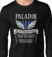 PALADIN, THE OATHBOUND KNIGHT- Dungeons & Dragons (White) Long Sleeve T-Shirt